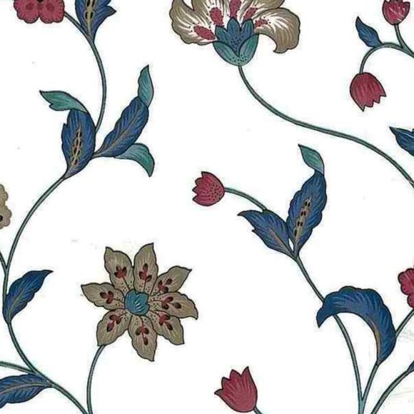 Waverly x Schumacher Vintage Jacobean Wallpaper